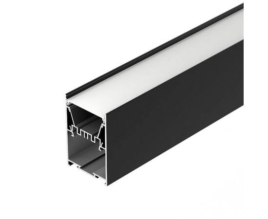Алюминиевый профиль Arlight LINE-5075-HONEYCOMB-2000 BLACK 044874, изображение 2