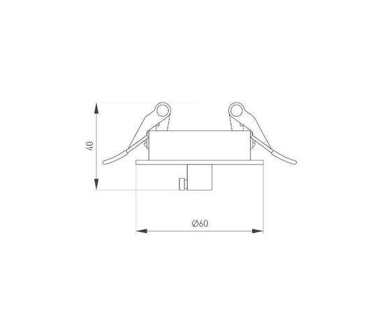 Чаша потолочная встраиваемая Arlight SPX-CANOPY-R60-C6.5 (WH) 046007, изображение 2