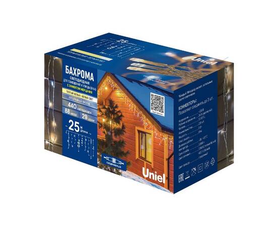 Уличная гирлянда Uniel ULD-B25006-440/TTK WARMWHITE-WHITE IP44 UL-00010938, изображение 12