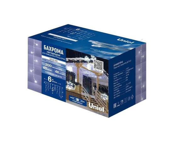 Уличная гирлянда Uniel ULD-B6007-200/STK WHITE IP44 UL-00010890, изображение 9