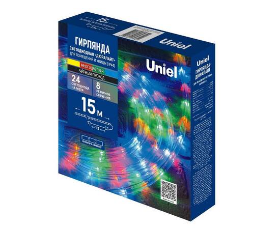 Уличная гирлянда Uniel ULD-D50 15M/С08 IP44 MULTI UL-00010905, изображение 8