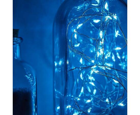 Гирлянда Uniel ULD-S0500-050/SCB/2AA ICE BLUE IP20 DEW UL-00010899, изображение 2