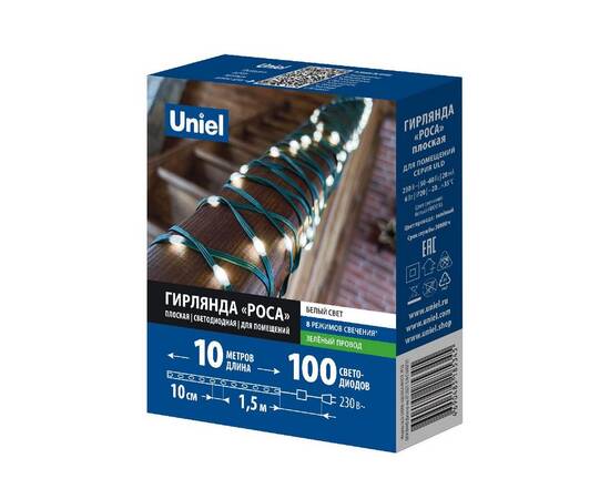 Гирлянда Uniel ULD-S1000-100/DGA WHITE IP20 DEW BAND UL-00011304, изображение 3