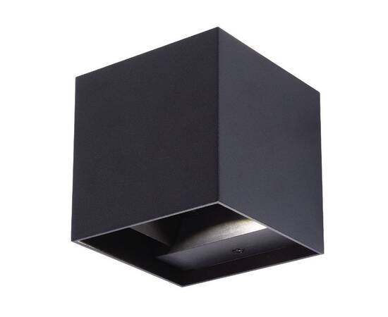 Уличный настенный светильник Uniel ULU-S55B-2x3W/3000K+4000K+6000K IP65 BLACK UL-00010853