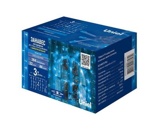 Уличная гирлянда Uniel ULD-C3020-264/TTK BLUE IP44 UL-00010919, изображение 14