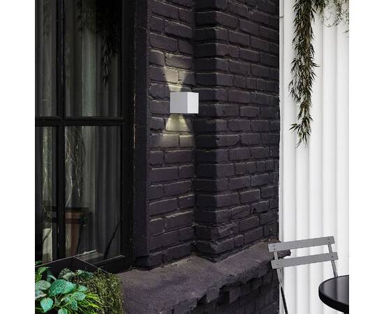 Уличный настенный светильник Uniel ULU-S55B-2x3W/3000K+4000K+6000K IP65 WHITE UL-00010854, изображение 3