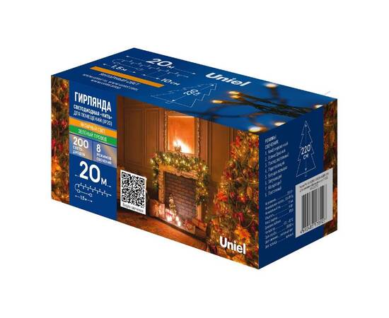 Гирлянда Uniel ULD-S2000-200/DGA AMBER IP20 UL-00010894, изображение 11