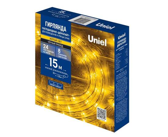 Уличная гирлянда Uniel ULD-D50 15M/С08 IP44 YELLOW UL-00010906, изображение 6