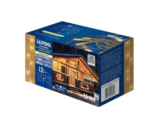 Уличная гирлянда Uniel ULD-B12006-195/TTK WARM WHITE IP44 UL-00010878, изображение 11