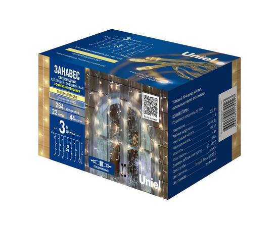 Уличная гирлянда Uniel ULD-C3020-264/TTK WARM WHITE IP44 UL-00010920, изображение 12