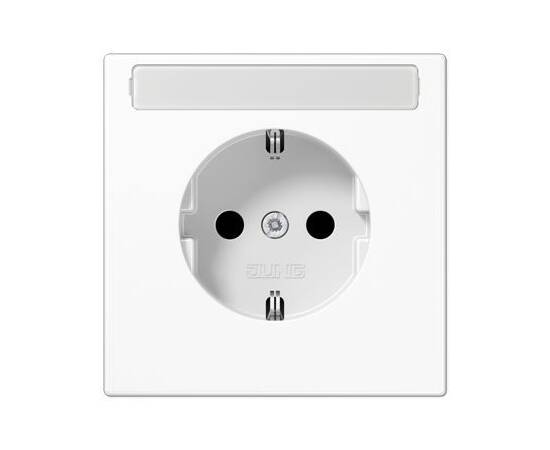 Розетка 2K+З c полем для надписи Jung LS1520NAWW