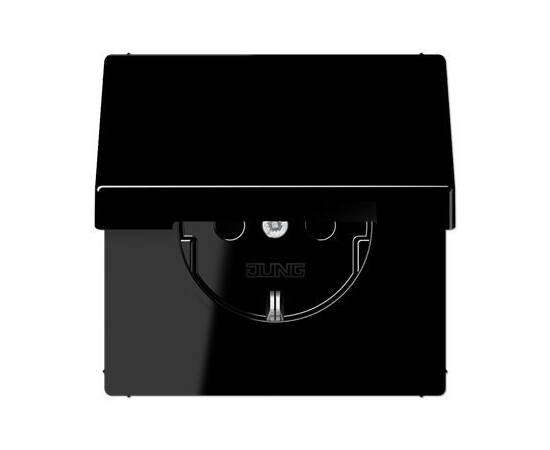 Розетка 2K+З со шторками Jung LS1520KIKLSW