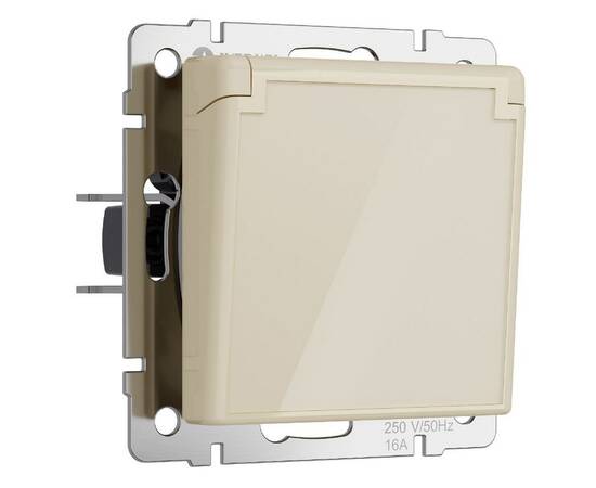 Розетка с заземлением, крышкой и шторками Werkel 4690389197109 W1171243 a064062