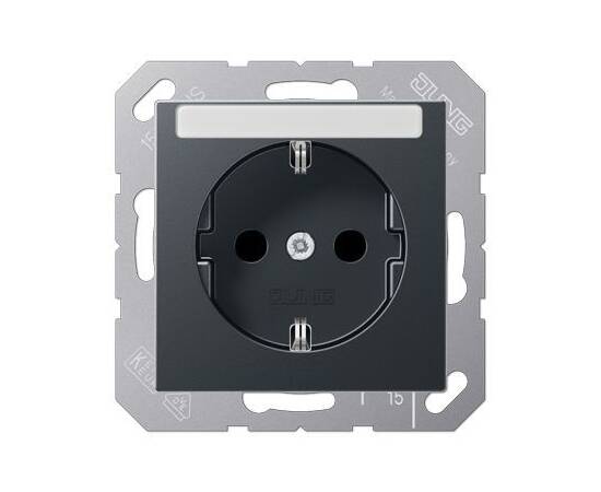 Розетка 2K+З со шторками Jung A1520BFKINAANM