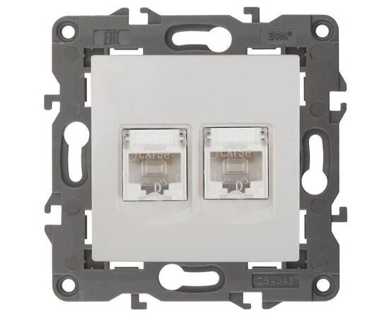 Розетка ЭРА Elegance 2XRJ45 14-3108-01 Б0034308