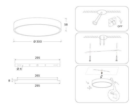 Потолочный светильник Ambrella Light Orbital Air Alum FV5525, изображение 9
