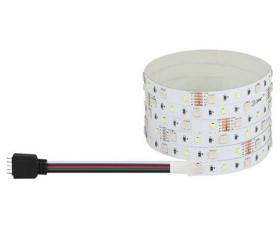 Светодиодная лента Эра 12В 5050 14,4Вт/м RGB+6500K 5м IP20 LS5050-14,4-60-12-RGB+W(6500)-IP20-1 year