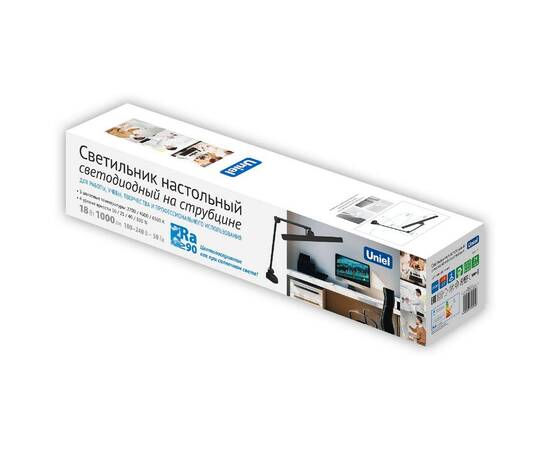 Настольная лампа Uniel ULM-D116 18W/3000-6500K/DIM BLACK UL-00011748, изображение 2