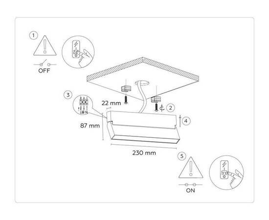Настенно-потолочный светильник Ambrella Light Move TA1818, изображение 8