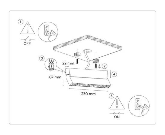 Настенно-потолочный светильник Ambrella Light Move TA1825, изображение 7