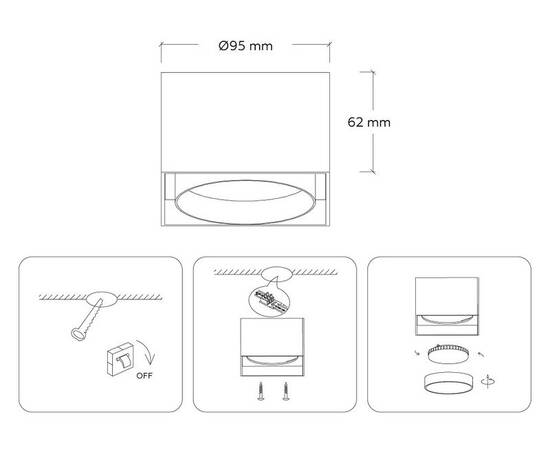 Накладной светильник Ambrella Light GX Standard tech TN70866, изображение 6