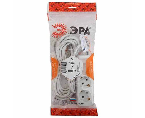 Удлинитель ЭРА UX-3e-7m Б0038577, изображение 2