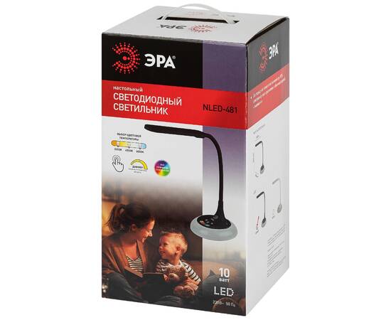 Настольная лампа Эра NLED-481-10W-BK Б0048592, изображение 6