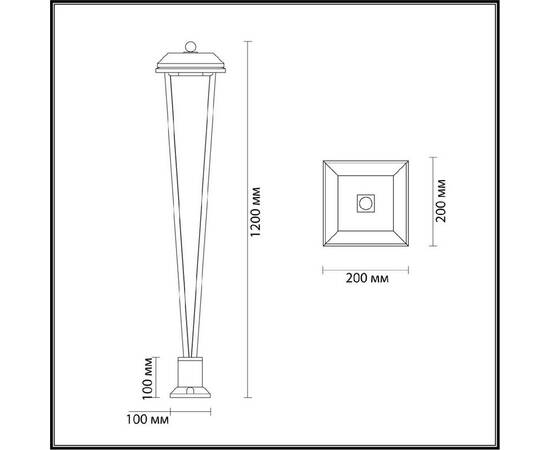 Ландшафтный светильник Odeon Light Nature Bearitz 6655/12GA3, изображение 4