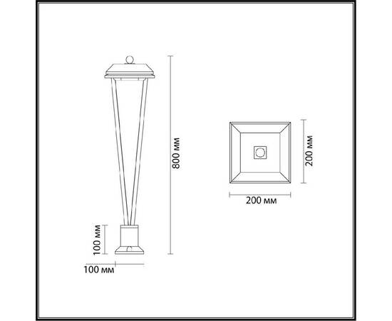 Ландшафтный светильник Odeon Light Nature Bearitz 6655/12GL3, изображение 4