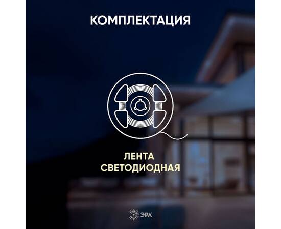 Светодиодная лента Эра 12В 2835 9,6Вт/м 3000K 5м IP65 LS2835 120LED-IP65-WW-eco-5m Б0035600, изображение 2