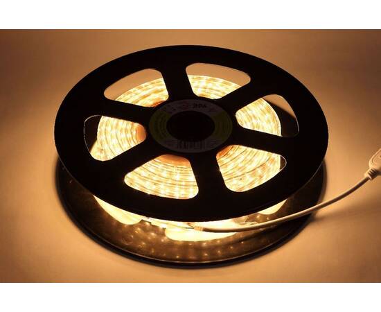 Светодиодная лента Эра 220В 2835 4,8Вт/м 2700K 20м IP67 LS2835-4,8-60-220-2700К-IP67-20m Б0043094, изображение 2