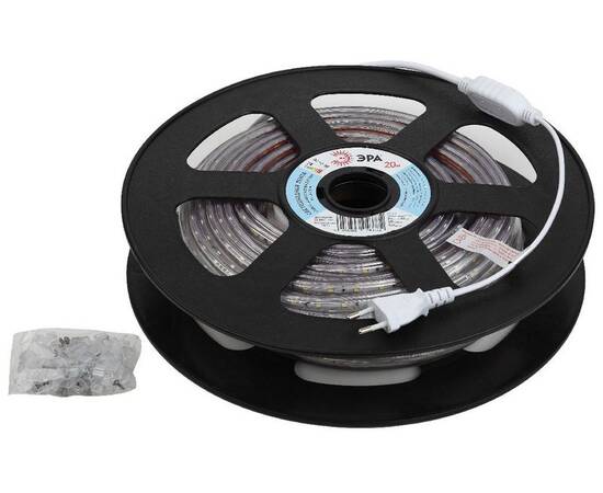 Светодиодная лента Эра 220В 2835 4,8Вт/м 6500K 20м IP67 LS2835-4,8-60-220-6500К-IP67-20m Б0043095