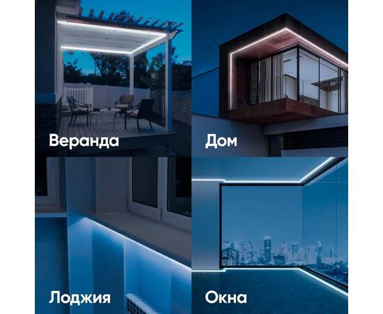 Светодиодная лента Эра 220В 2835 4,8Вт/м 6500K 20м IP67 LS2835-4,8-60-220-6500К-IP67-20m Б0043095, изображение 9