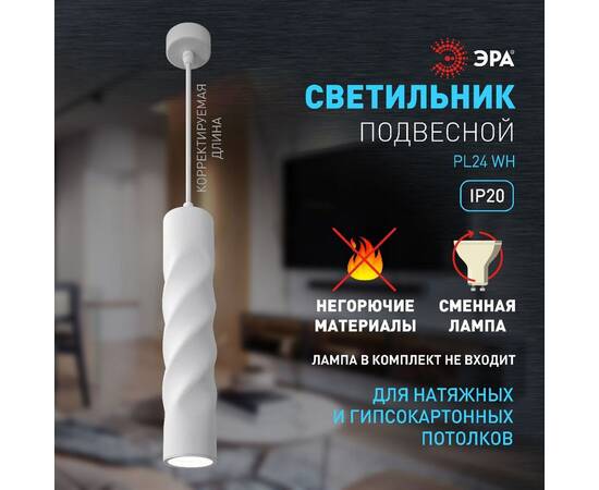 Подвесной светильник Эра PL24 WH Б0059810, изображение 9