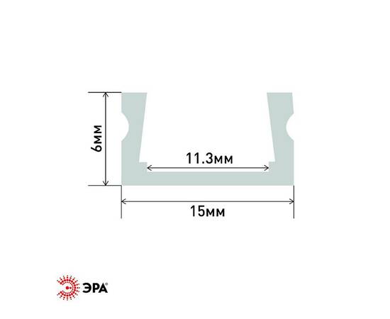 Профиль анодированный Эра CAB 262 1506-1 Б0039435, изображение 2
