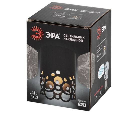 Накладной светильник Эра OL49 BK Б0059800, изображение 8