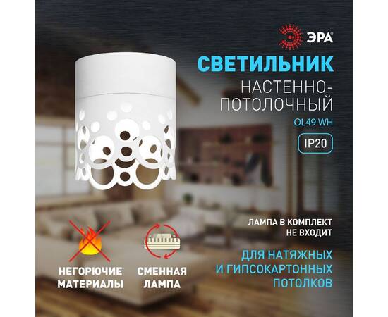 Накладной светильник Эра OL49 WH Б0059801, изображение 10