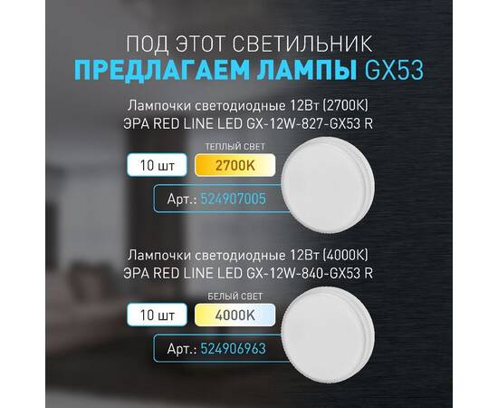 Накладной светильник Эра OL49 WH Б0059801, изображение 13