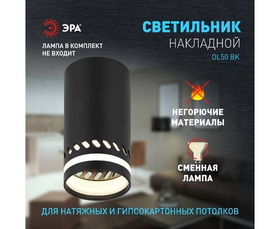 Накладной светильник Эра OL50 BK Б0059803, изображение 8