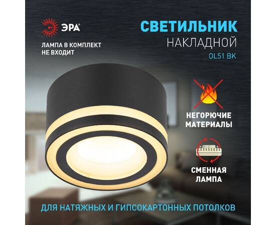 Накладной светильник Эра OL51 BK Б0059805, изображение 8