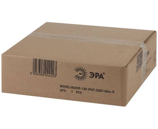 Светодиодная неоновая лента Эра 220В 2835 7Вт/м красный 20м IP67 N2835-120-IP67-220V-20m-R Б0043077, изображение 2