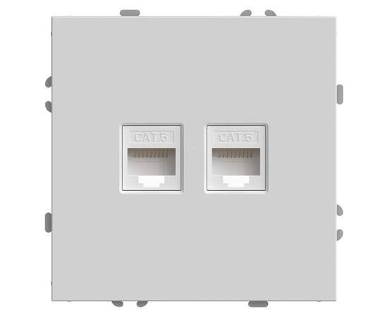 Розетка компьютерная 2-местная RJ-45 Stekker RST00-5111-01 Эмили 49874