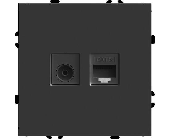 Розетка TV + компьютерная RJ-45 Stekker RST00-5106-05 Эмили 49846