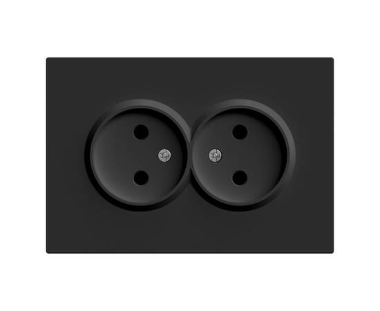 Розетка 2-местная с защитной шторкой Stekker RST16-5116-05 Эмили 49851