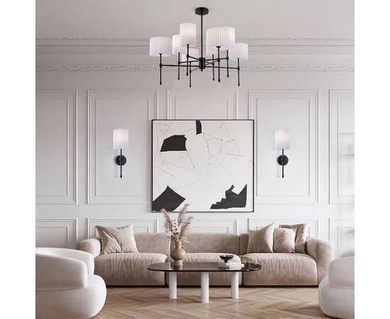 Люстра на штанге Eurosvet Notturno 60162/8 черный Smart a065663, изображение 4