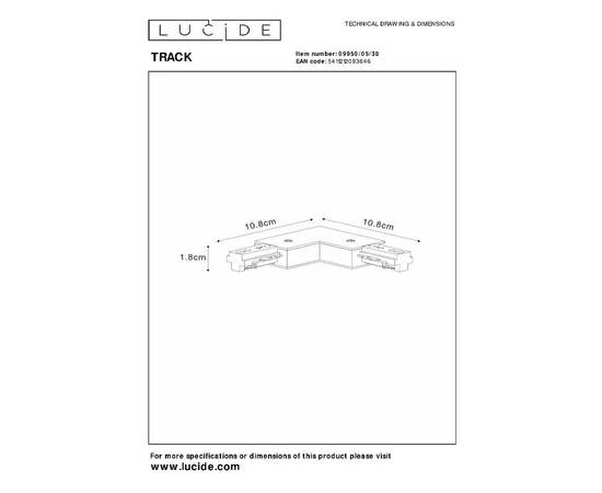 Коннектор Lucide Track 09950/05/30, изображение 4