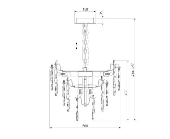 Подвесная люстра Bogates Leaf 369/8 Smart a065314, изображение 7