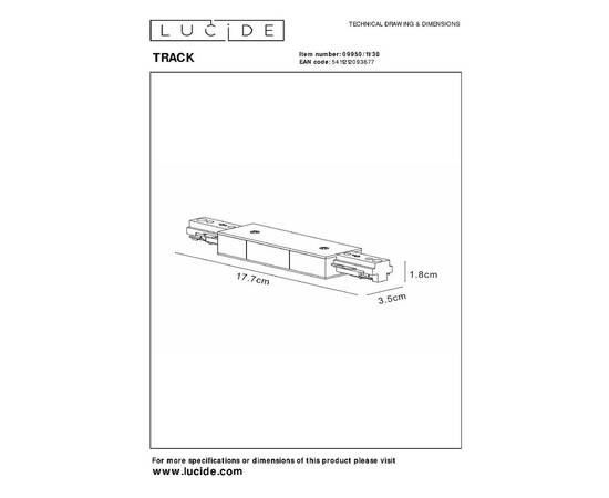 Коннектор Lucide Track 09950/11/30, изображение 3