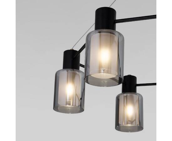 Подвесная люстра Eurosvet Notion 70219/6 черный/античная бронза a065299, изображение 2