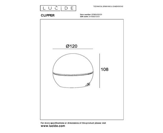Настольная лампа с аккумулятором Lucide Clipper 27505/02/31, изображение 4